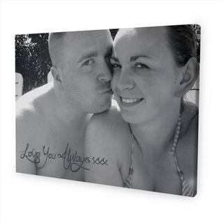 personalised message canvas couple romantic