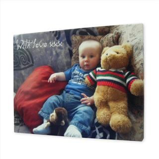 personalised baby message canvas