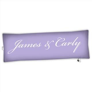 mr and mrs bolster cushion personalised